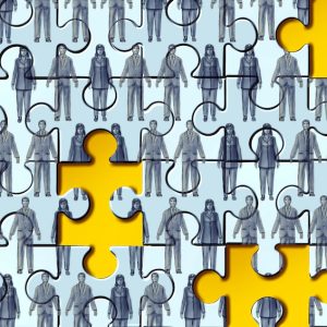 Fehlende Puzzleteile symbolisieren offene Stellen.